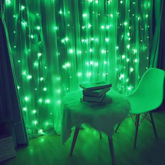 LED Power Pixel Serial String Lights – 360-Degree Light Bulb String Lights for Home Decor, and Diwali (Green)