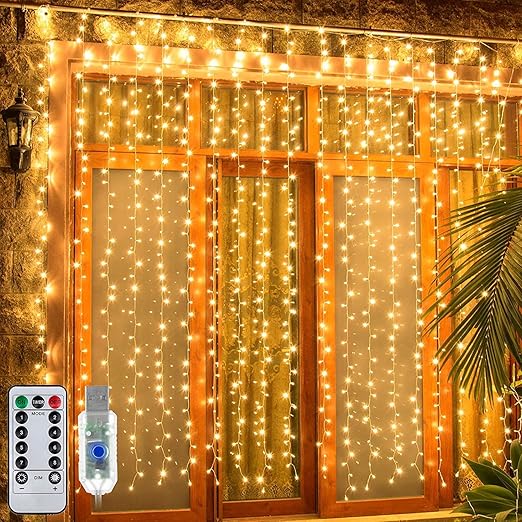 LED String Lights with Remote Control – USB Fairy Lights with 8 Modes for Home, Wall, Birthday & Diwali Decoration