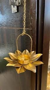 Metal Hanging Flower Tealight Candle Holder – Perfect for Home Décor & Festive Decorations