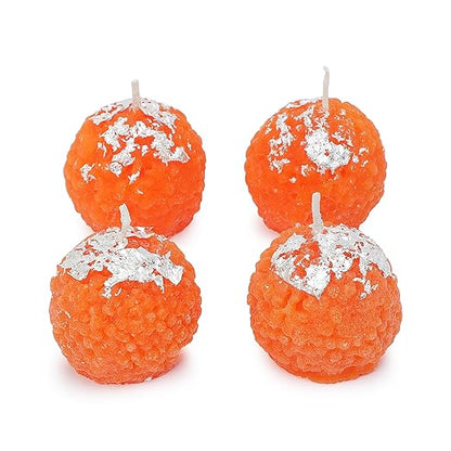 Motichoor Laddu Candle – Premium Scented Wax Candle, Festive Gift Pack (Pack of 4)