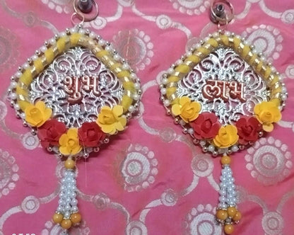 Shubh Labh Hanging Décor (Pack of 2) – Traditional Door & Wall Hanging for Diwali and Home Décor