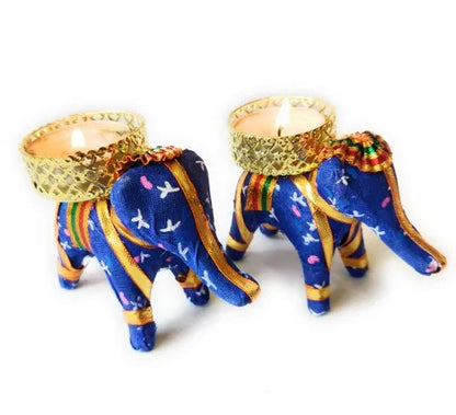 Elephant Tea Light Holder Pack of 2